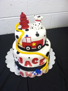 Fireman Baby Shower Cake