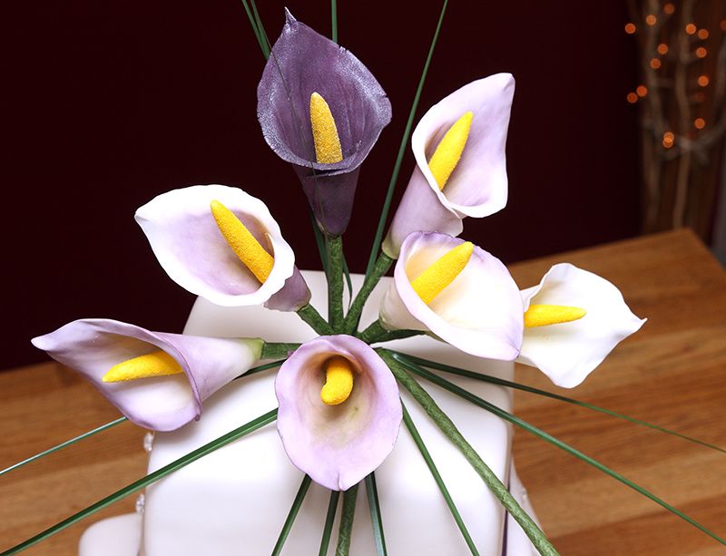 Fondant Cake with Calla Lilies