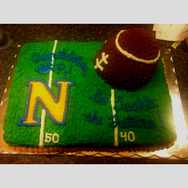 Football Graduation Cake Ideas