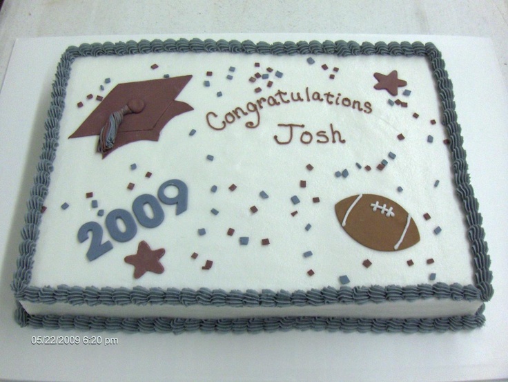 Football Graduation Cake Ideas