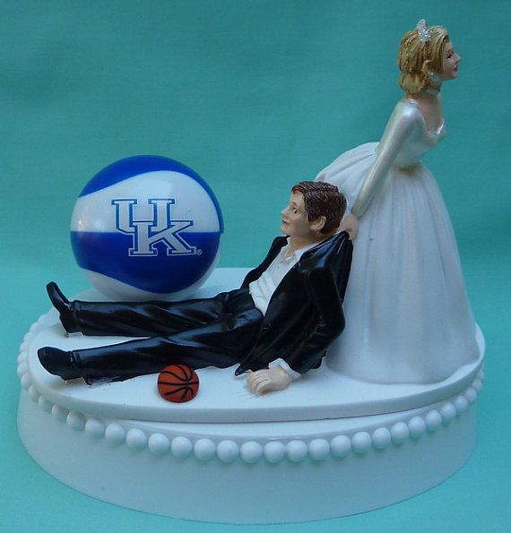 Football Themed Wedding Cake Toppers