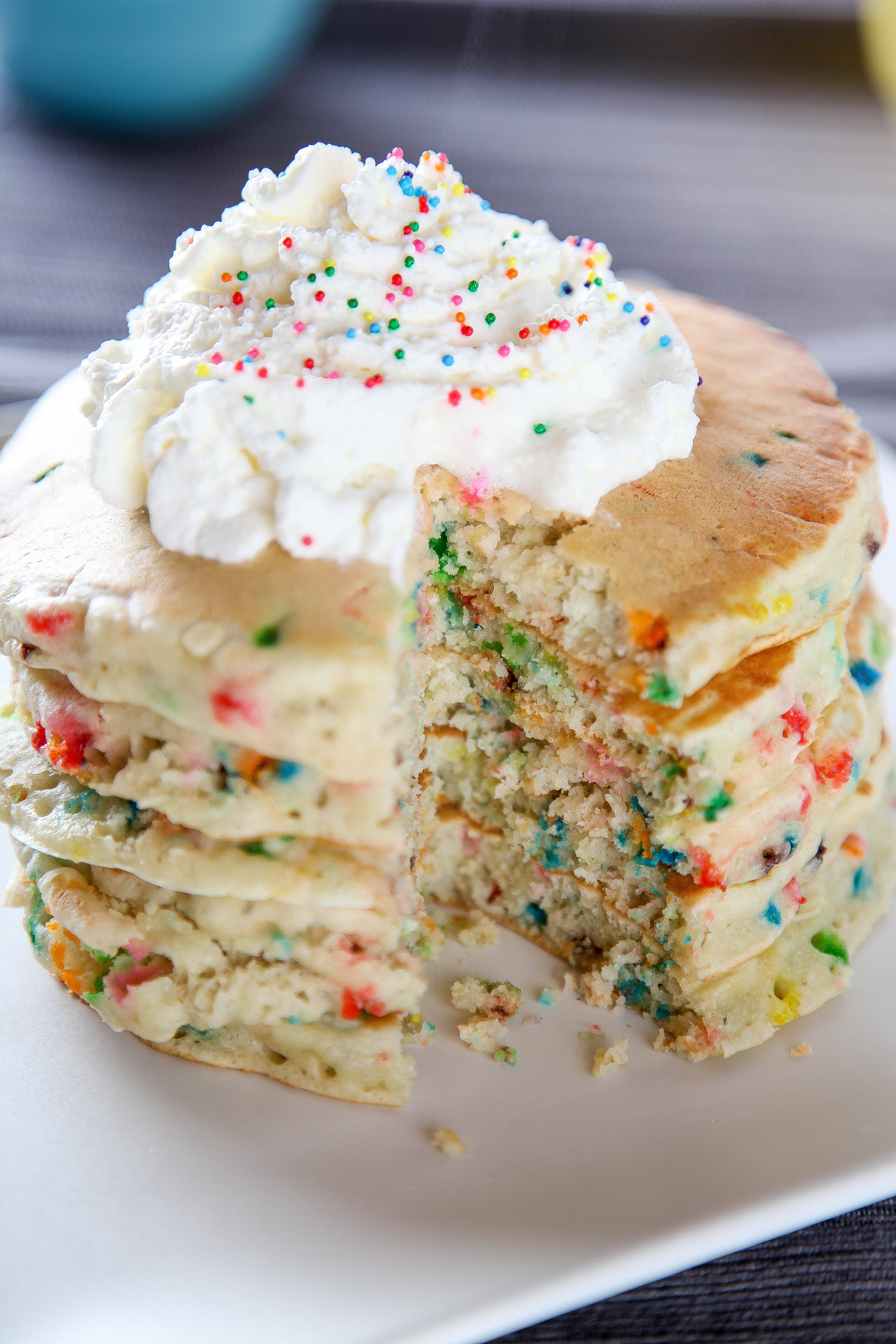 Funfetti Cake Batter Pancakes