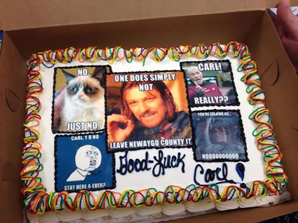 Funny Farewell Cakes for Co-Workers