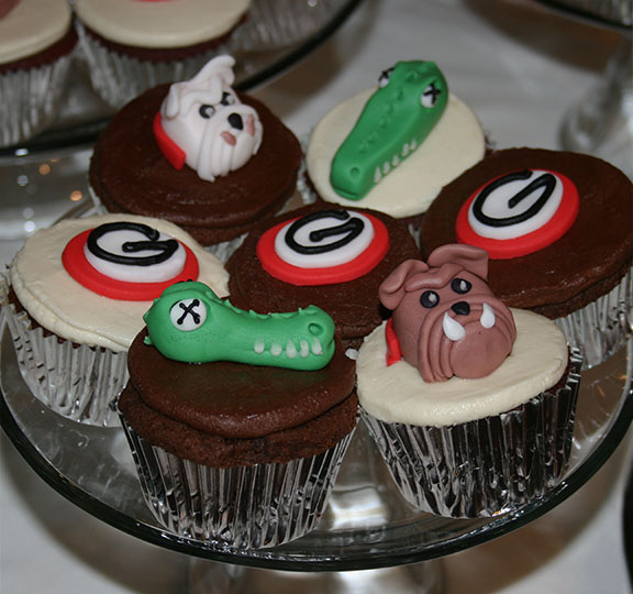 Georgia Bulldog Cupcakes