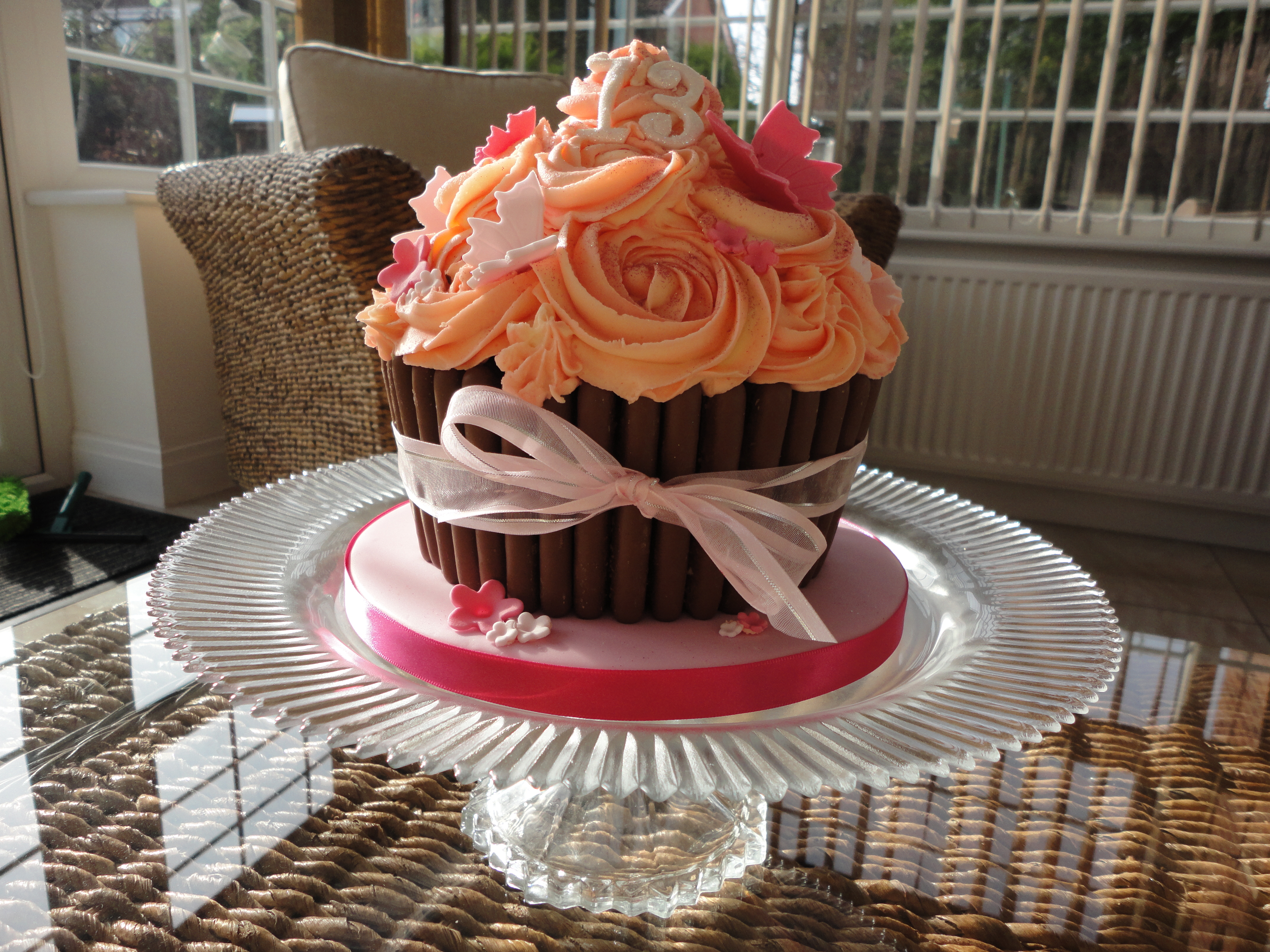 Giant Cupcake Birthday Cakes for Girls