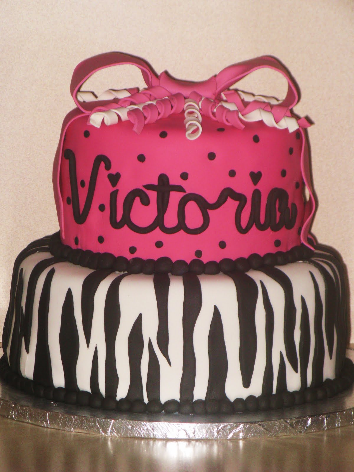 Girly ZEBRA Cake