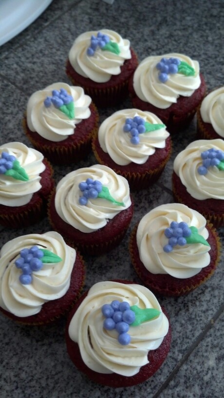 Grape and Wine Cupcakes