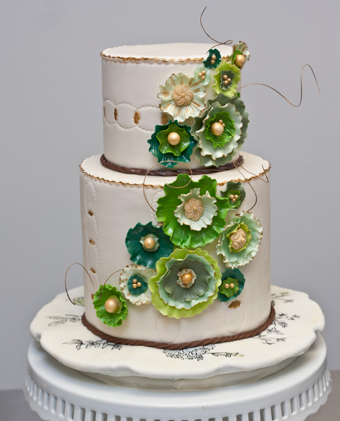 Green Emerald Wedding Anniversary Cakes