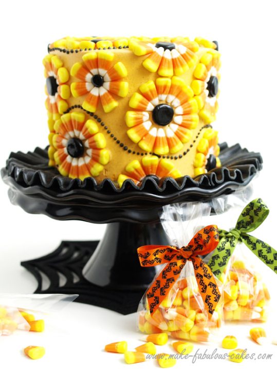 Halloween Candy Corn Cake