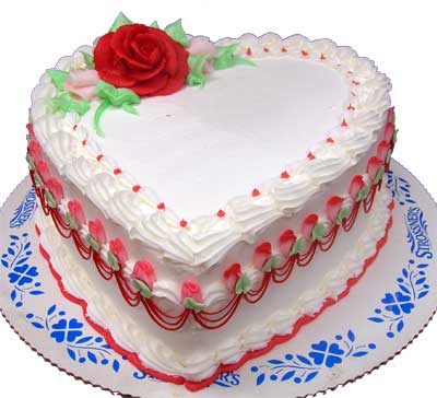 Heart Shaped Valentine's Day Cake Idea