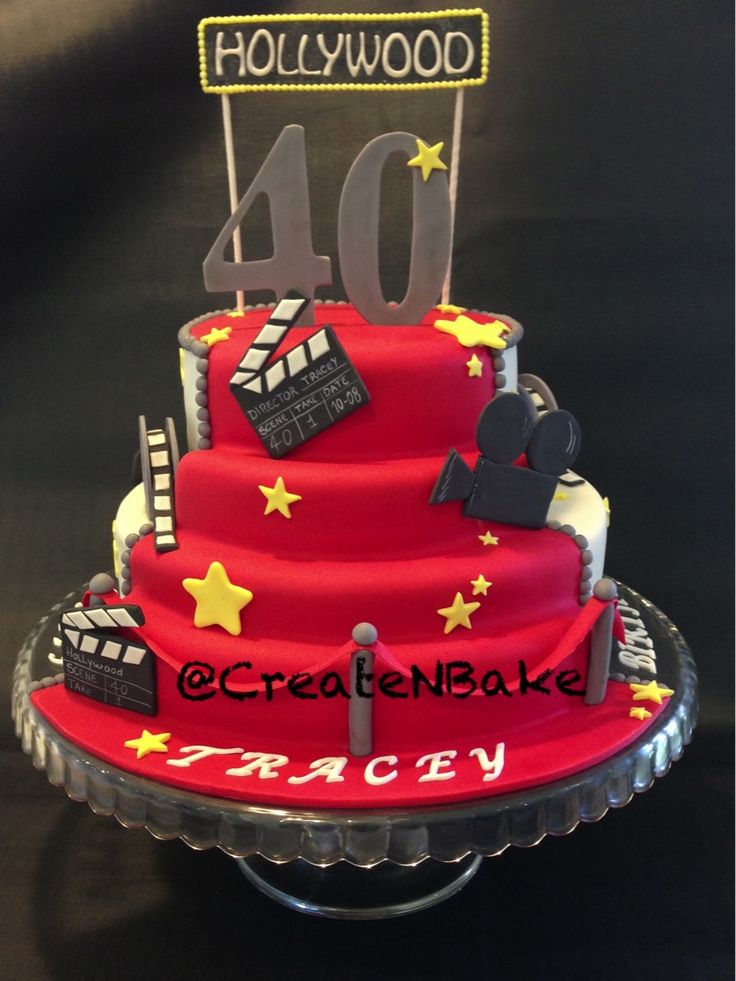 Hollywood Theme Cake