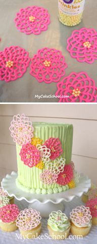 How to Make Chocolate Flowers for Cakes