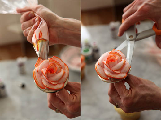 How to Pipe Icing Roses