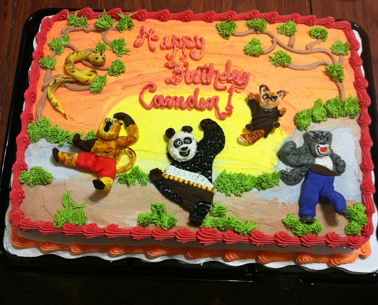 Kung Fu Panda Sheet Cake