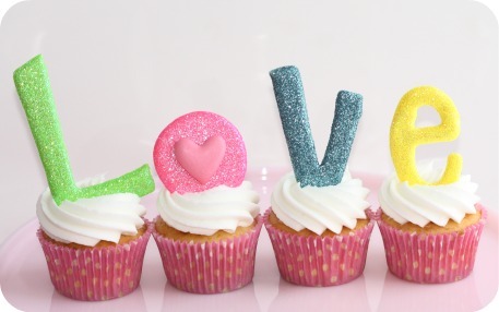 Love Letters On Cupcakes