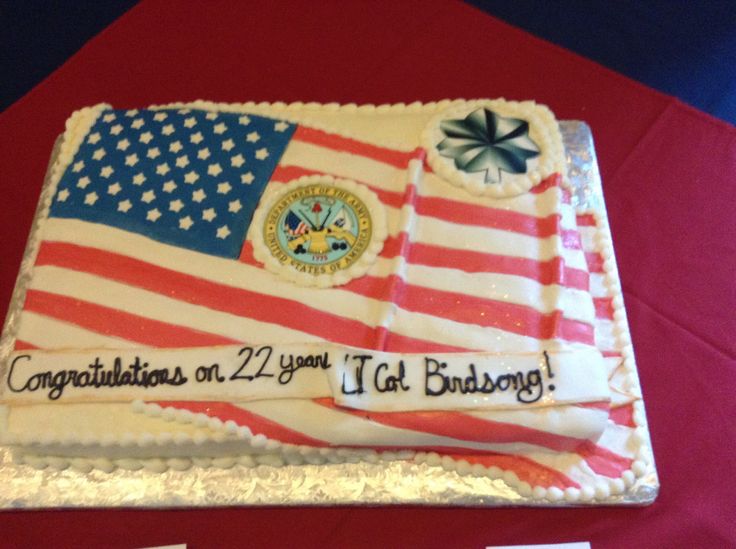 Military Retirement Cake Ideas