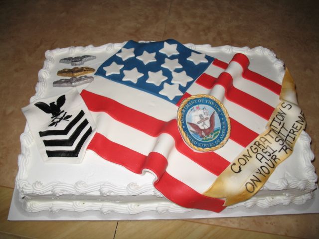 Military Retirement Cake