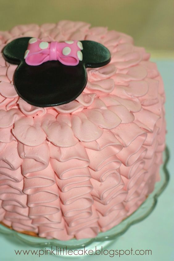8 Photos of Minnie Mouse Smash Cakes Buttercream