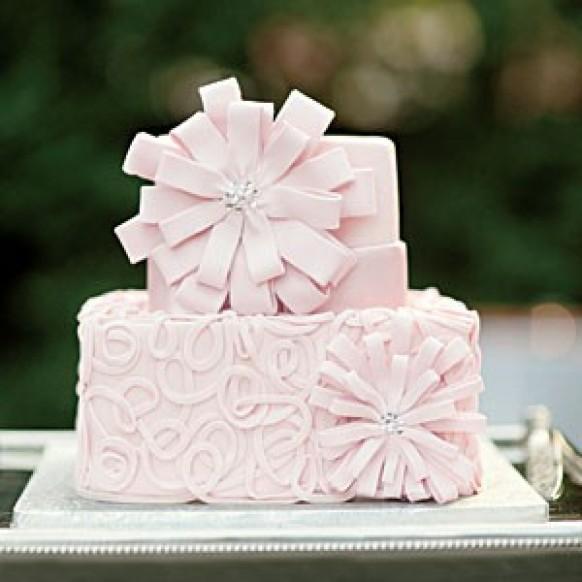 Modern Floral Wedding Cake Modern Floral Wedding Cake