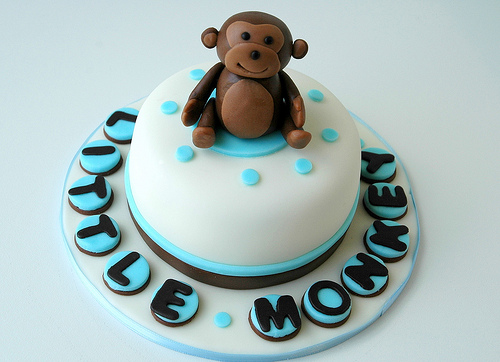 Monkey Themed Baby Shower Cake Monkey Themed Baby Shower Cake