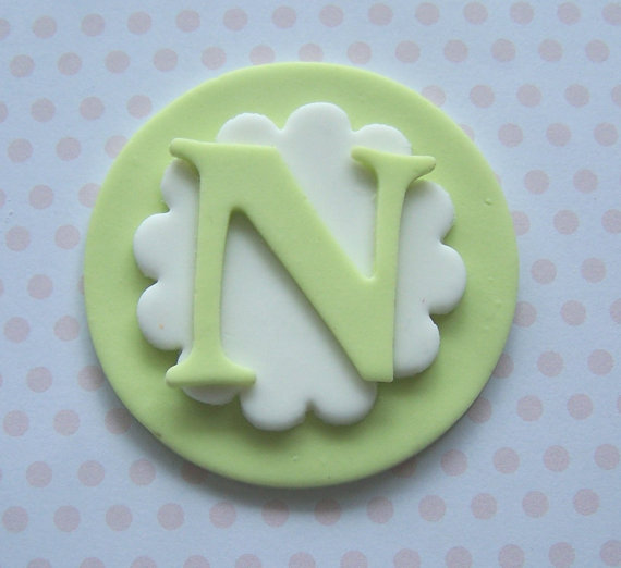 Monogram Letters for Fondant Cupcake Toppers Monogram Letters for Fondant Cupcake Toppers