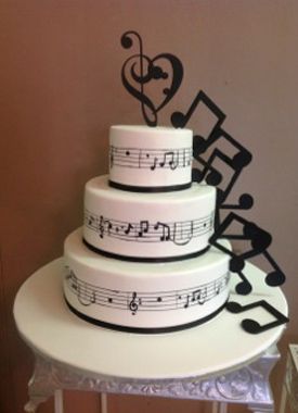 Music Notes Birthday Cake Designs