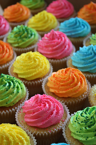 Neon Cupcakes