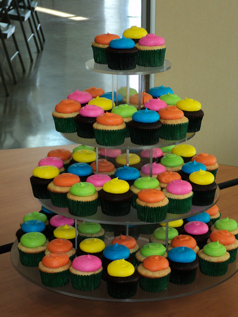 Neon Cupcakes