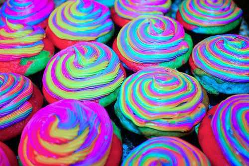 Neon Cupcakes