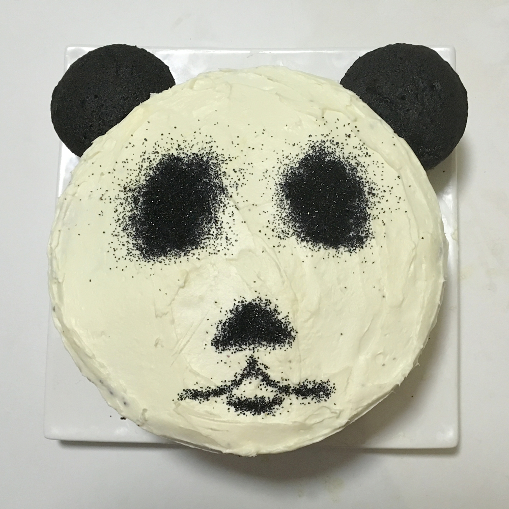 Panda Birthday Cake Template