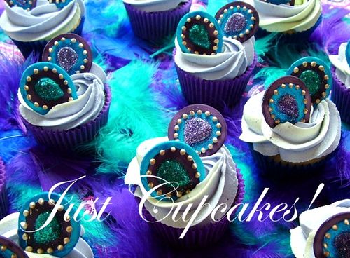 Peacock Cupcake