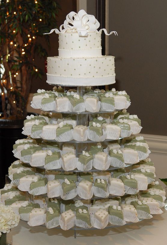 Petit Fours as Wedding Cake