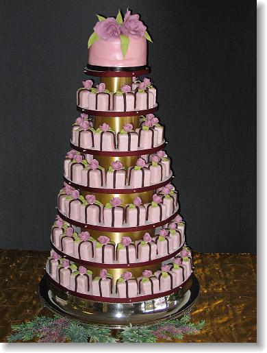 Petit Fours as Wedding Cake
