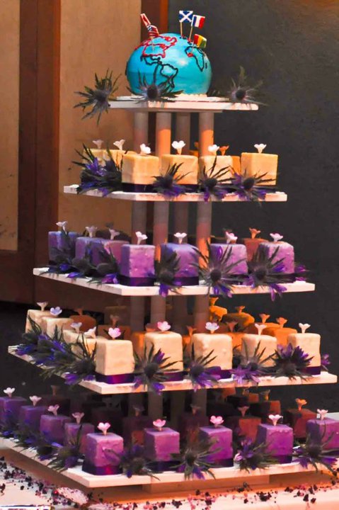 Petit Fours Wedding Cake