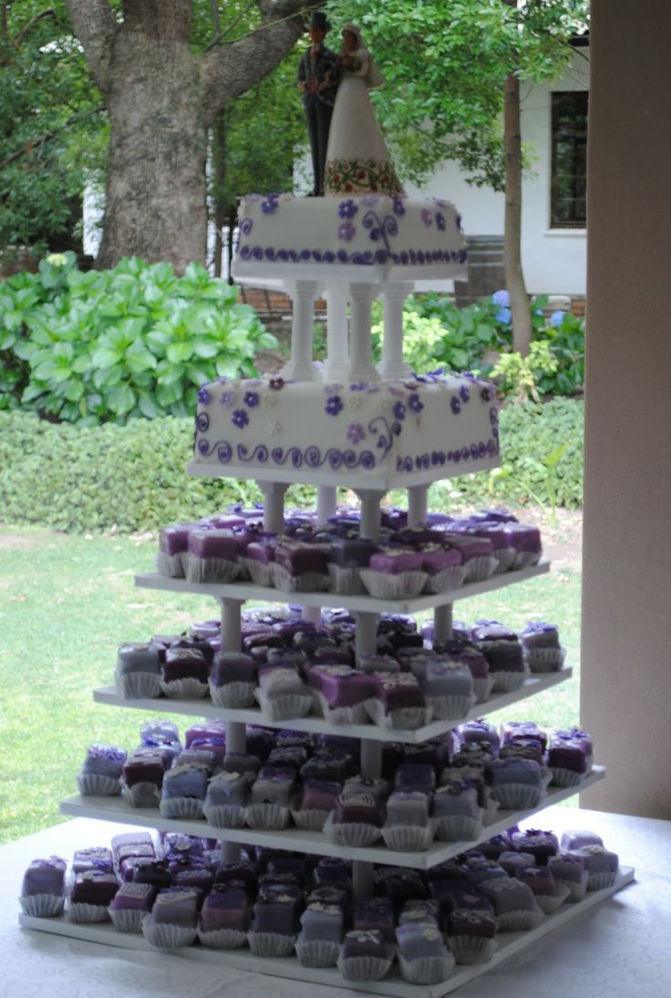 Petit Fours Wedding Cake