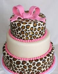 Pink Animal Print Cake