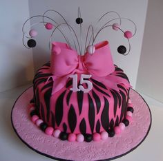 12 Photos of Cakes For Girls Pink Animal