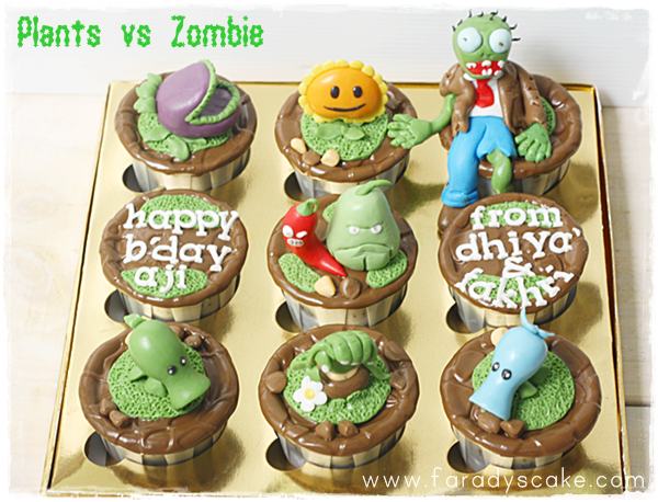 Plants vs Zombies Birthday Cake