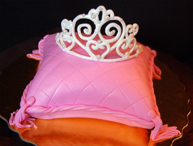 Princess Pillow Cake with Tiara