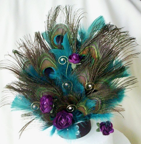 Purple and Teal Peacock Wedding