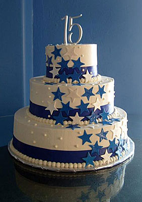 Quinceanera Cakes with Stars