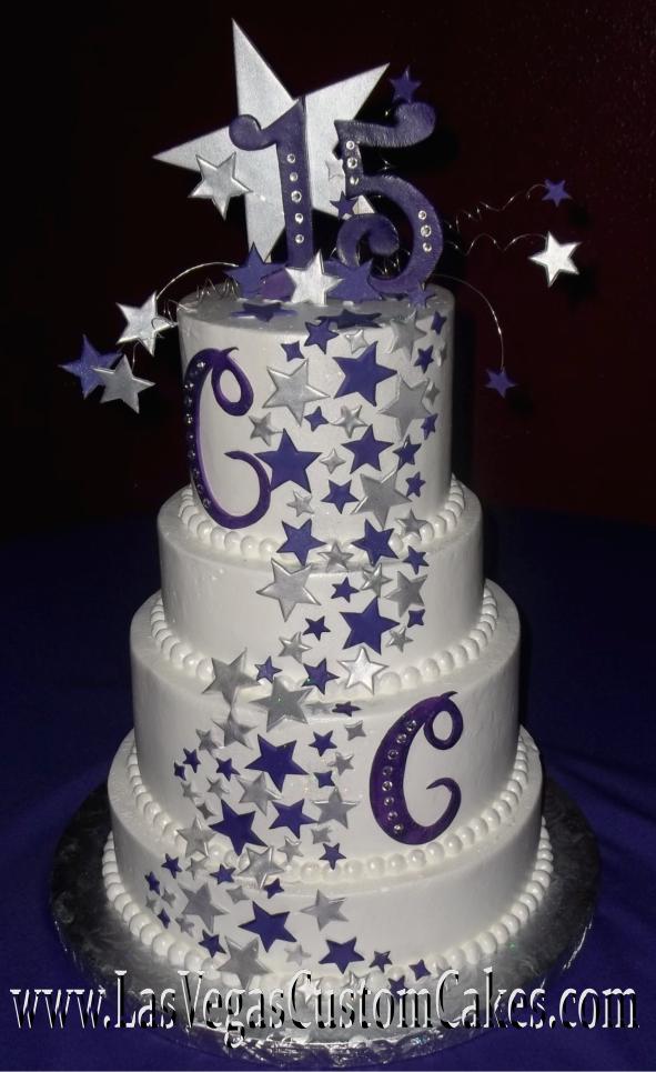 Quinceanera Star Theme Cake Quinceanera Star Theme Cake