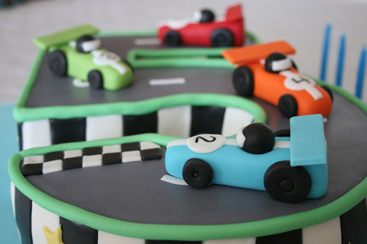 Race Car Birthday Cake Boy