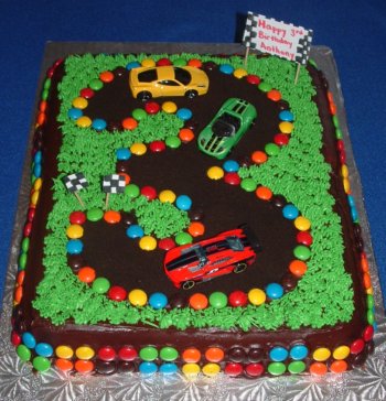 Race Car Birthday Cake Idea
