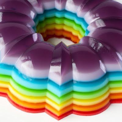 Rainbow Jello Mold