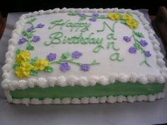 Rectangle Chocolate Birthday Cake