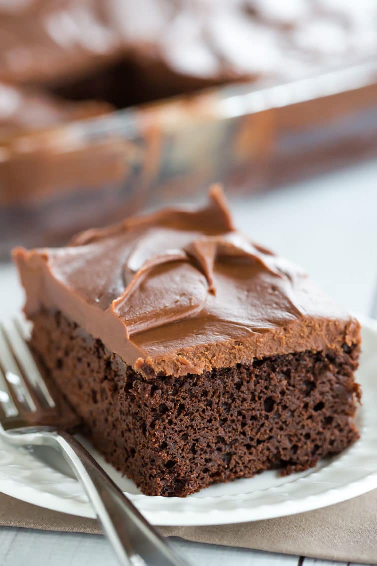 Sheet Cake with Chocolate Frosting