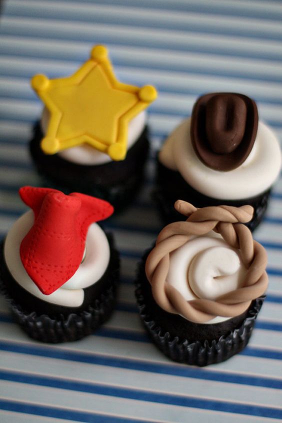 Sheriff Badge Cupcake Topper