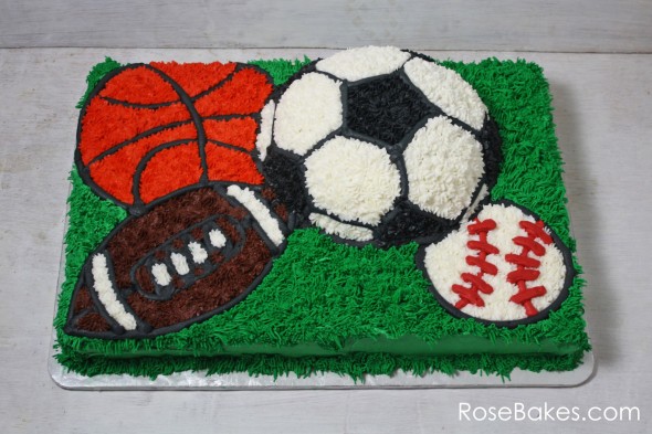 Sports Balls Birthday Cake