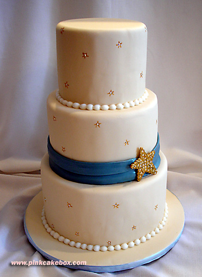 Star Themed Wedding Cake Star Themed Wedding Cake